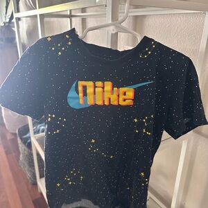 Nike Black and Yellow Graphic Tee